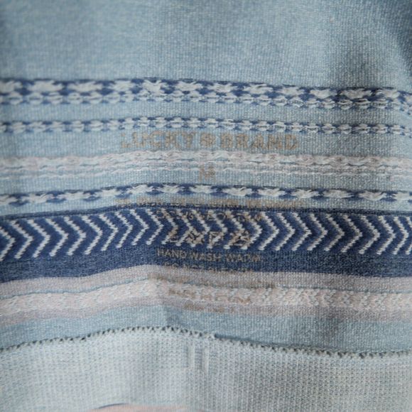 Lucky Brand Women's Seamless Logo Blue Striped Pattern Sports Bra Size M - Picture 8 of 8